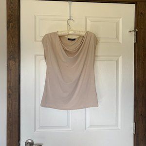 Weekend Max Mara Sleeveless Cowl Neck Top - Light Beige